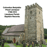 Baptism Records for Llandysul 1798-1910 cd cover